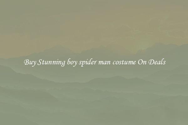 Buy Stunning boy spider man costume On Deals