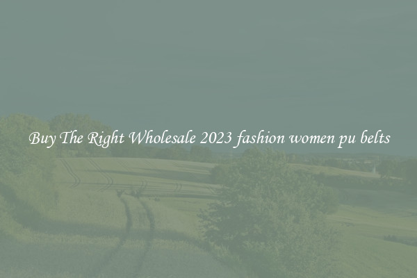 Buy The Right Wholesale 2023 fashion women pu belts