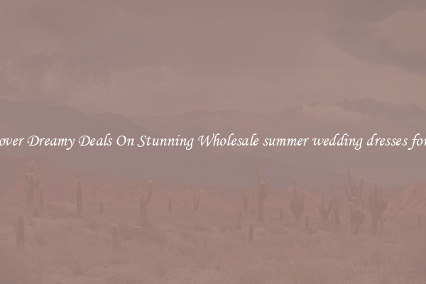 Discover Dreamy Deals On Stunning Wholesale summer wedding dresses for man