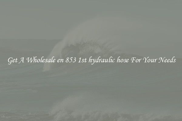 Get A Wholesale en 853 1st hydraulic hose For Your Needs