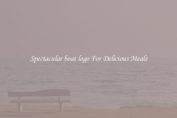 Spectacular boat logo For Delicious Meals