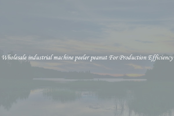 Wholesale industrial machine peeler peanut For Production Efficiency